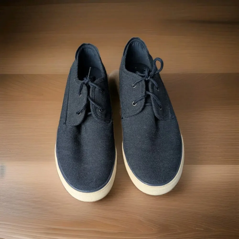 Marc New York Andrew Marc Men's Canvas Sneakers Navy Blue Shoes Size 12